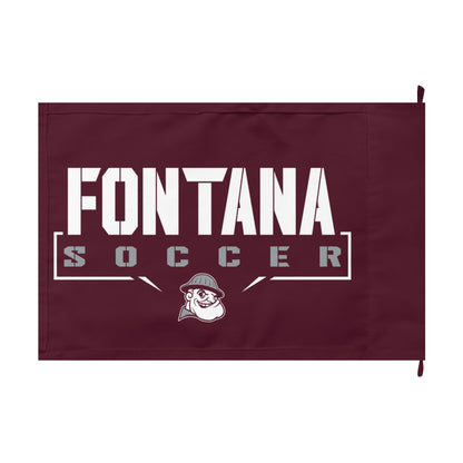 Fontana Steelers Soccer Double-Sided Flag - Cool Dog Teez LLC