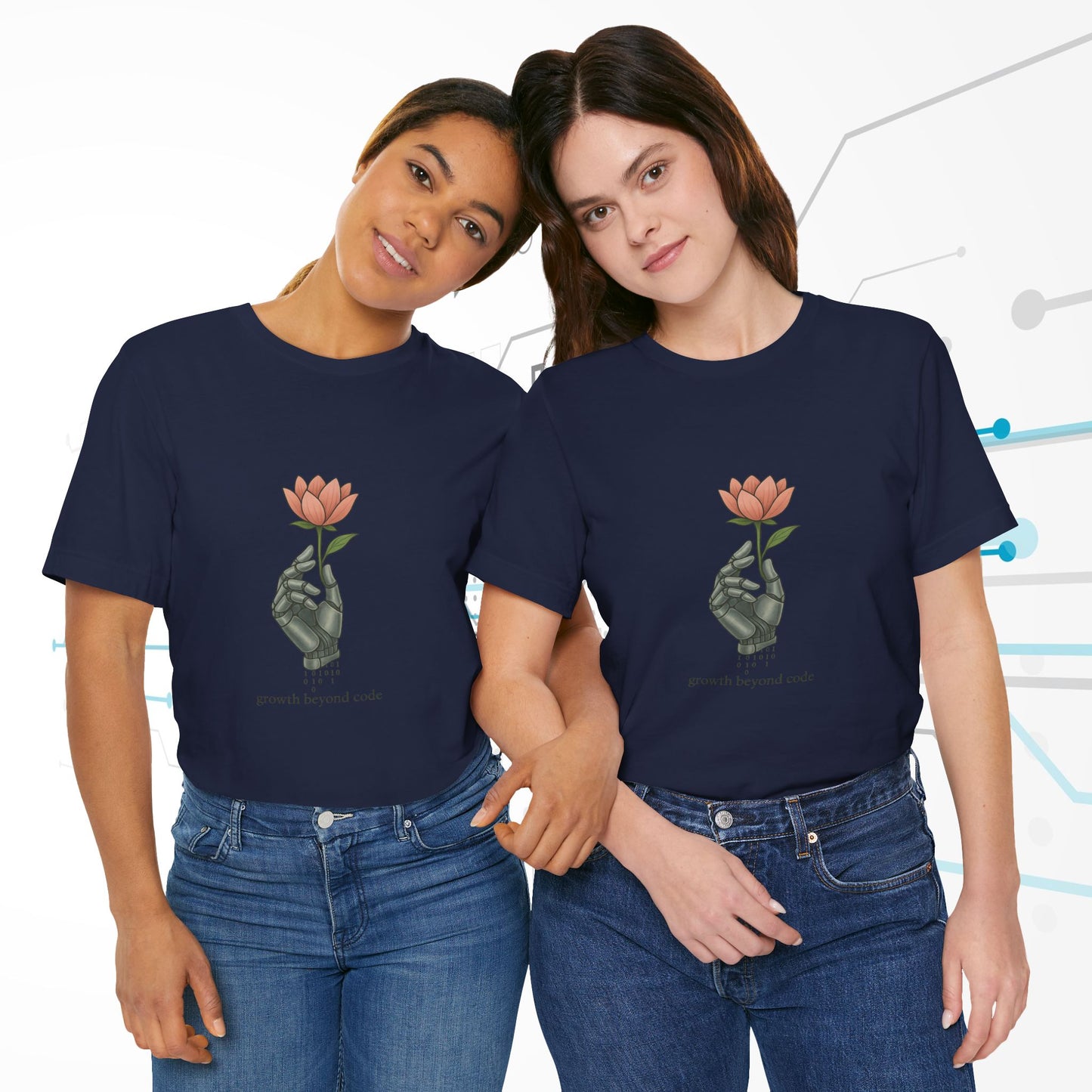 Tech Bloom | Growth Beyond Code Tee - Cool Dog Teez LLC