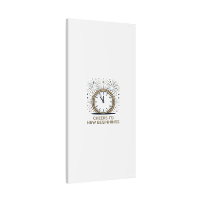 Cheers to New Beginnings Canvas | 2026 goals, new year motivation - Cool Dog Teez LLC