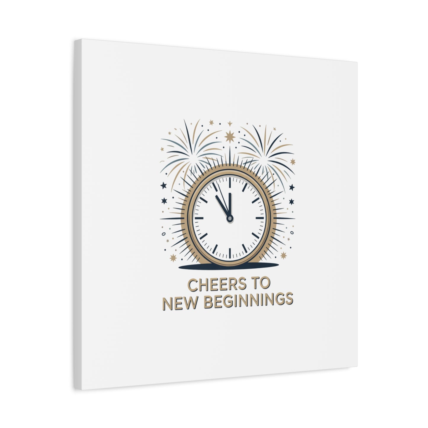 Cheers to New Beginnings Canvas | 2026 goals, new year motivation - Cool Dog Teez LLC