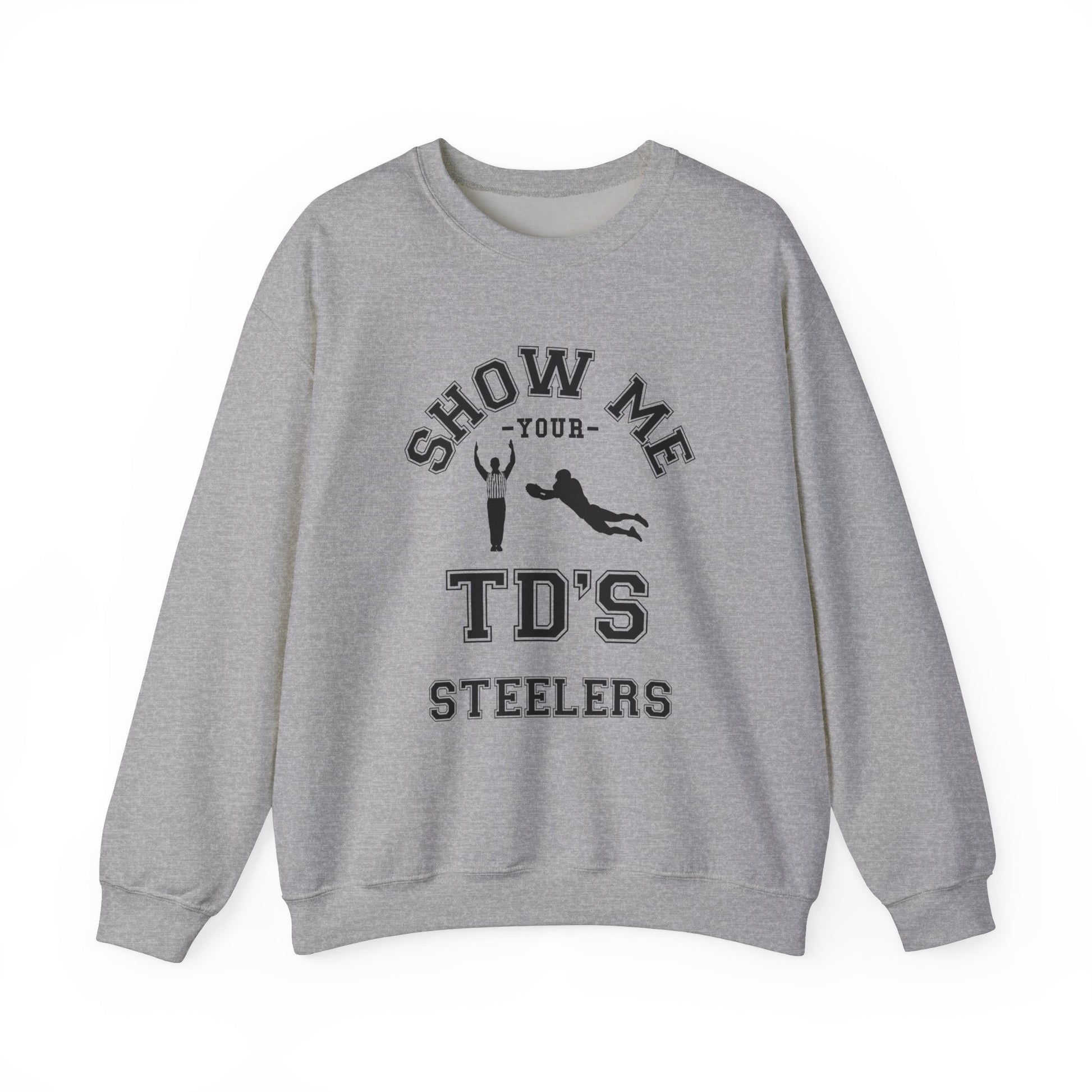 Show Me Your TDs Crewneck Sweatshirt (Black) - Cool Dog Teez LLC