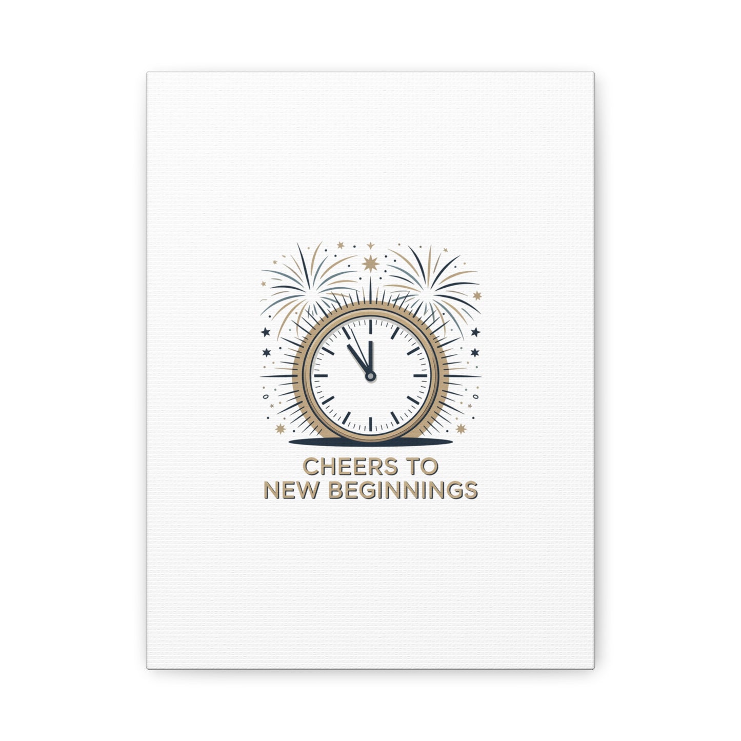Cheers to New Beginnings Canvas | 2026 goals, new year motivation - Cool Dog Teez LLC