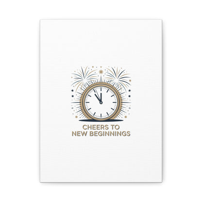 Cheers to New Beginnings Canvas | 2026 goals, new year motivation - Cool Dog Teez LLC