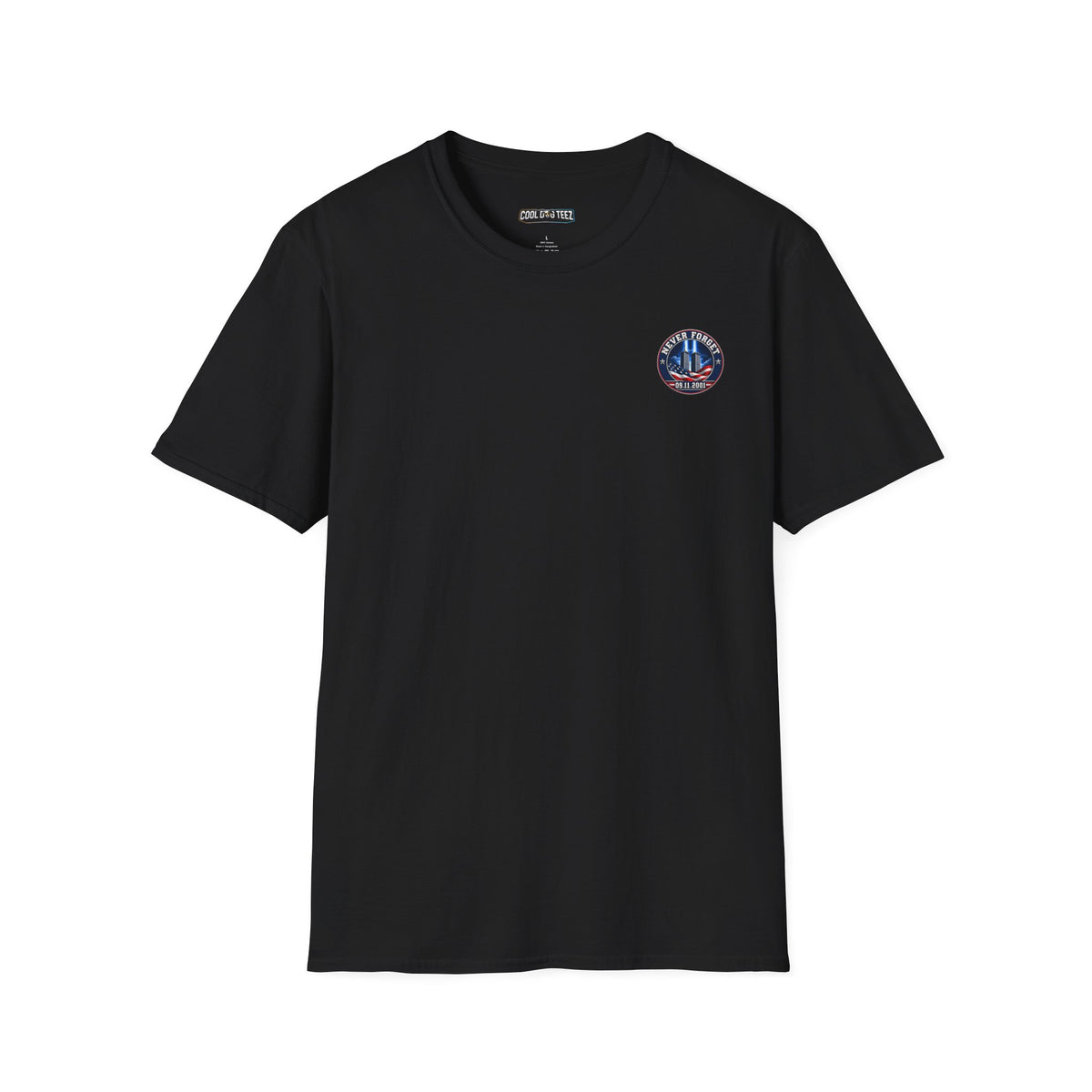 9/11 Never Forget American Flag Memorial Tee - Cool Dog Teez LLC