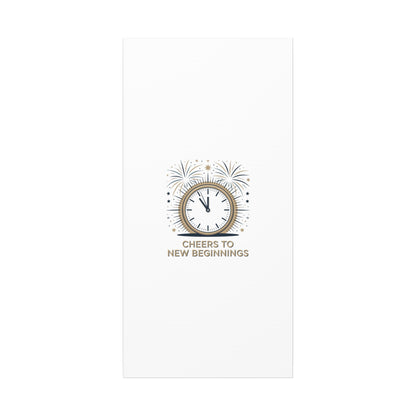 Cheers to New Beginnings Canvas | 2026 goals, new year motivation - Cool Dog Teez LLC
