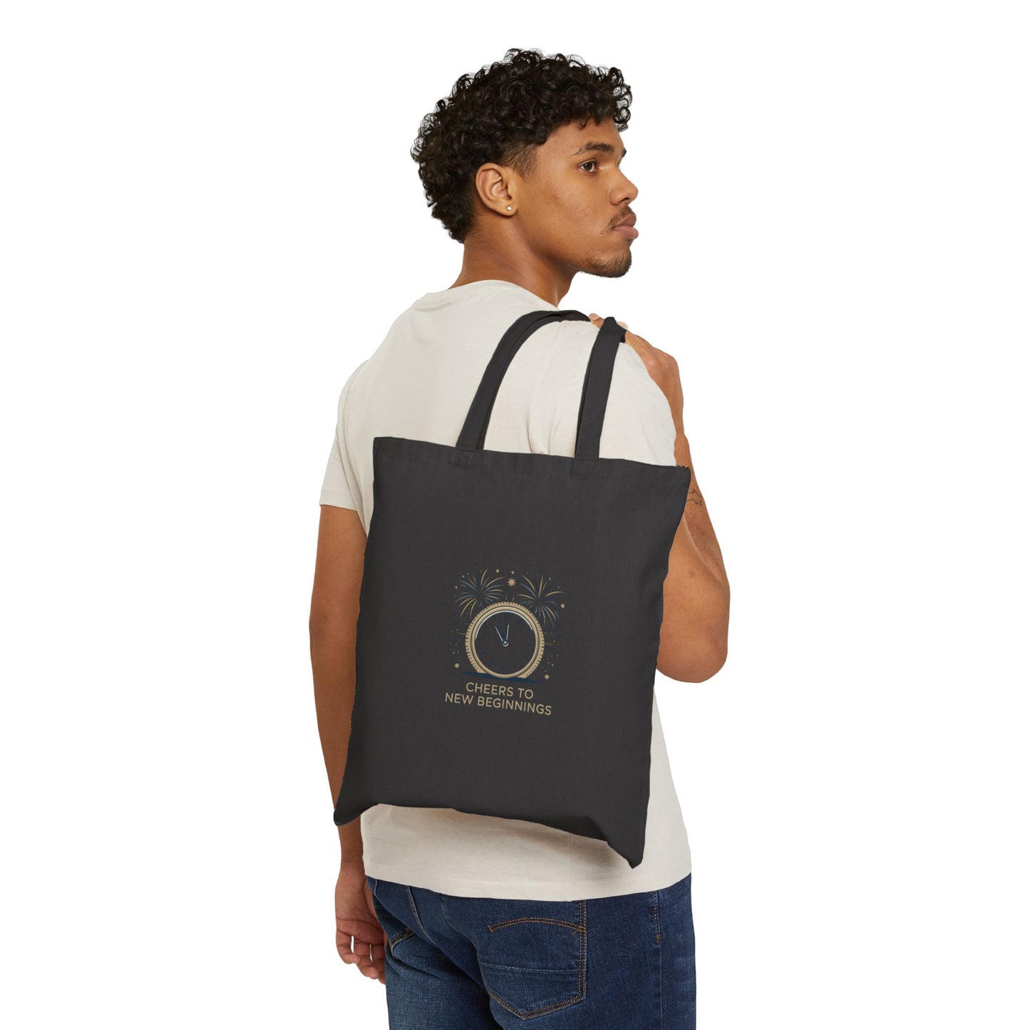 Cheers to New Beginnings Tote | 2026 goals, new year motivation - Cool Dog Teez LLC