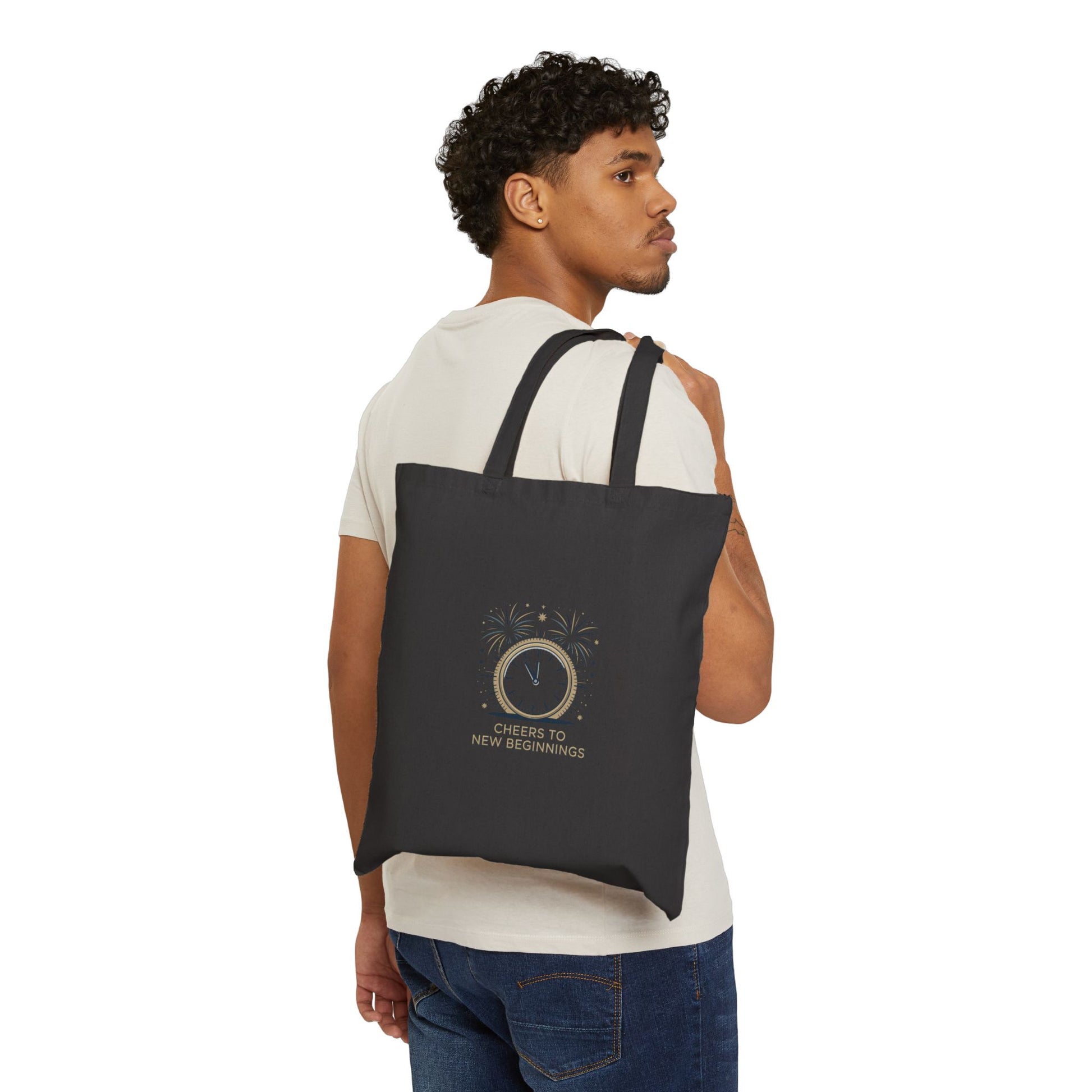 Cheers to New Beginnings Tote | 2026 goals, new year motivation - Cool Dog Teez LLC