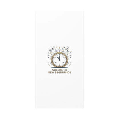 Cheers to New Beginnings Canvas | 2026 goals, new year motivation - Cool Dog Teez LLC