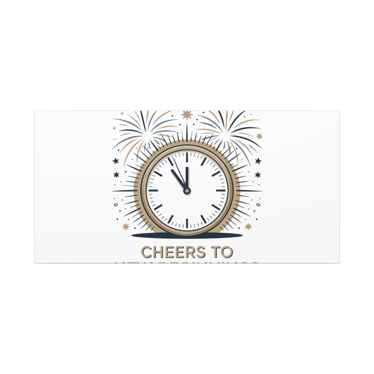 Cheers to New Beginnings Canvas | 2026 goals, new year motivation - Cool Dog Teez LLC