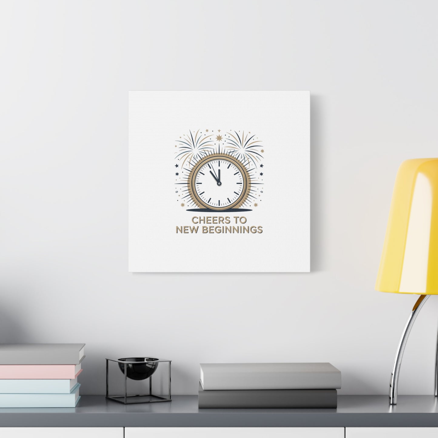 Cheers to New Beginnings Canvas | 2026 goals, new year motivation - Cool Dog Teez LLC