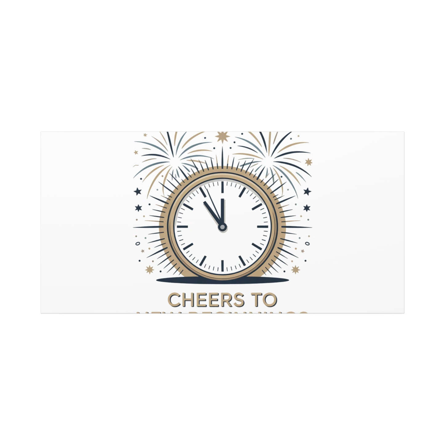 Cheers to New Beginnings Canvas | 2026 goals, new year motivation - Cool Dog Teez LLC