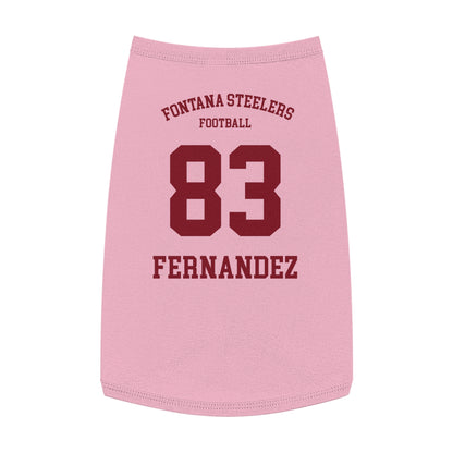 FOHI Steelers Personalized Dog Sports Tank – Custom Sport, First Name & Last Name - Cool Dog Teez LLC
