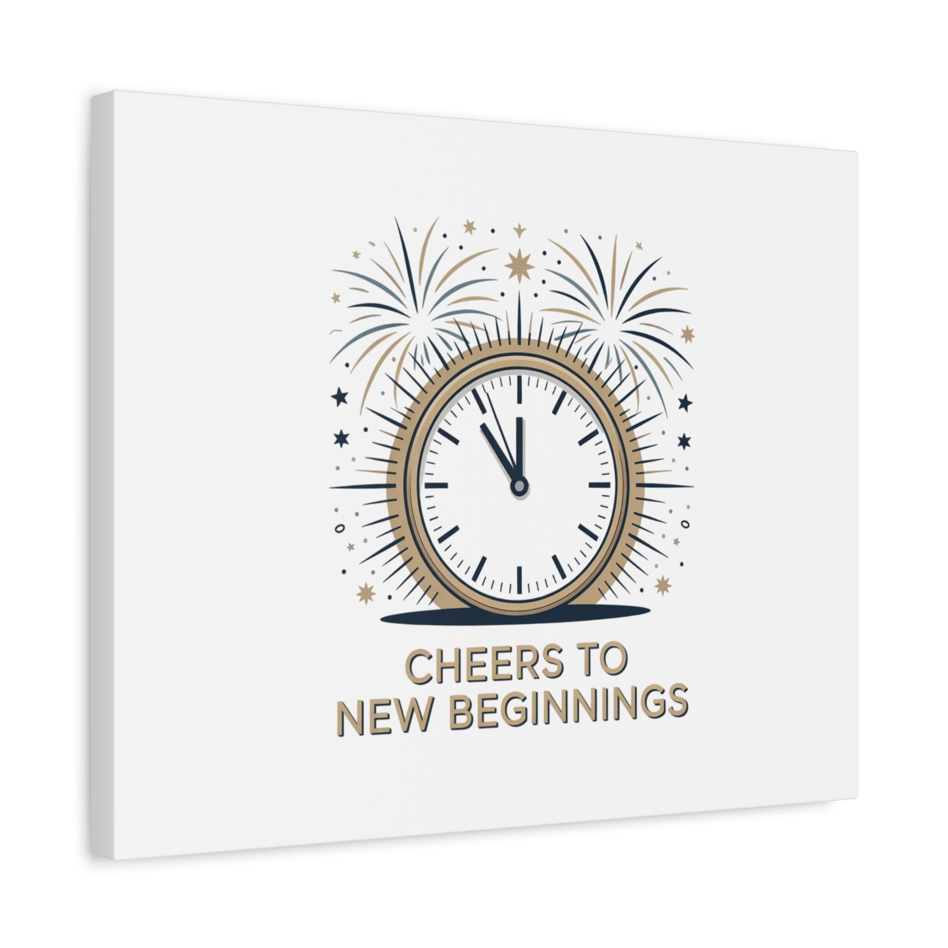 Cheers to New Beginnings Canvas | 2026 goals, new year motivation - Cool Dog Teez LLC