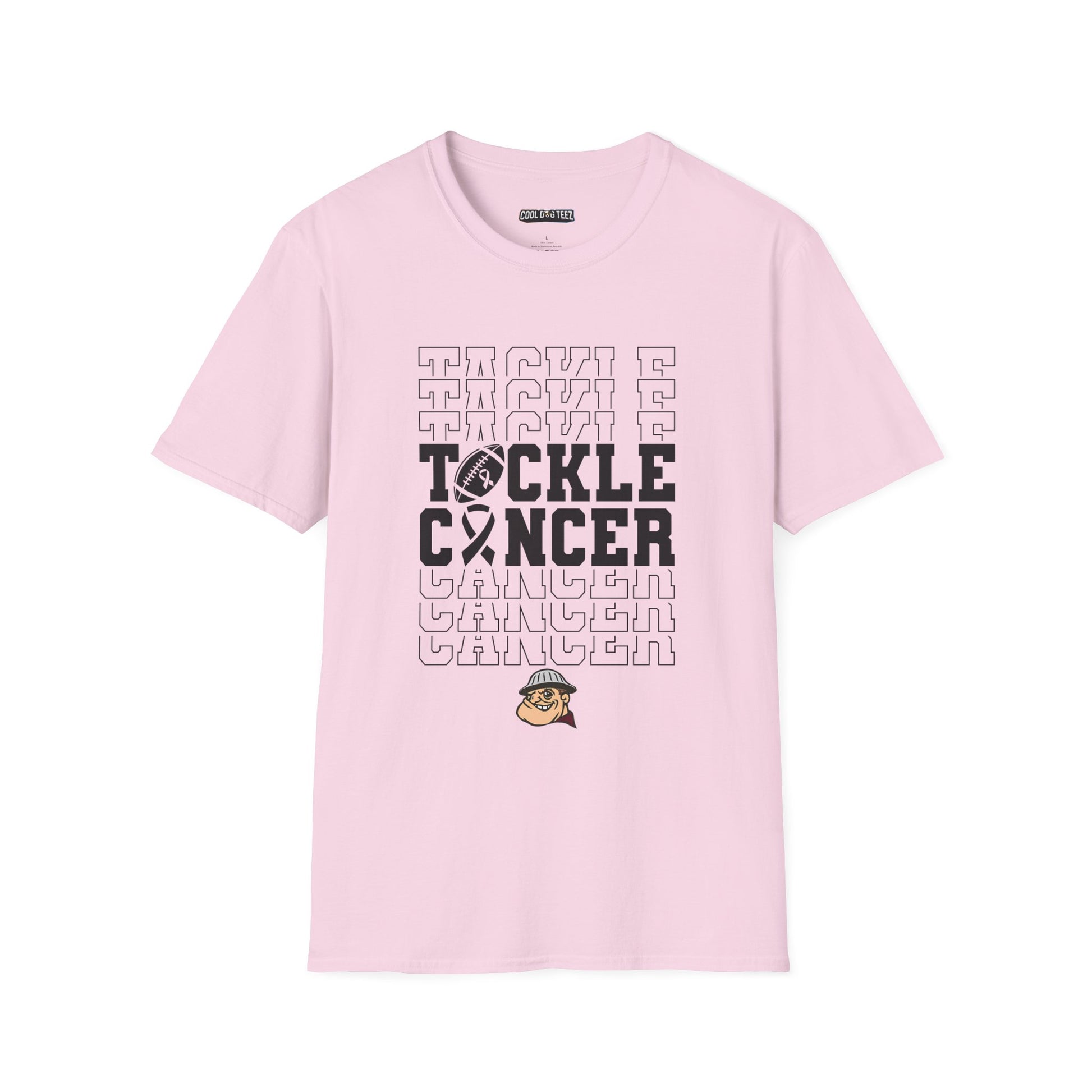 Fohi Tackle Cancer T-Shirt - Black - Cool Dog Teez LLC