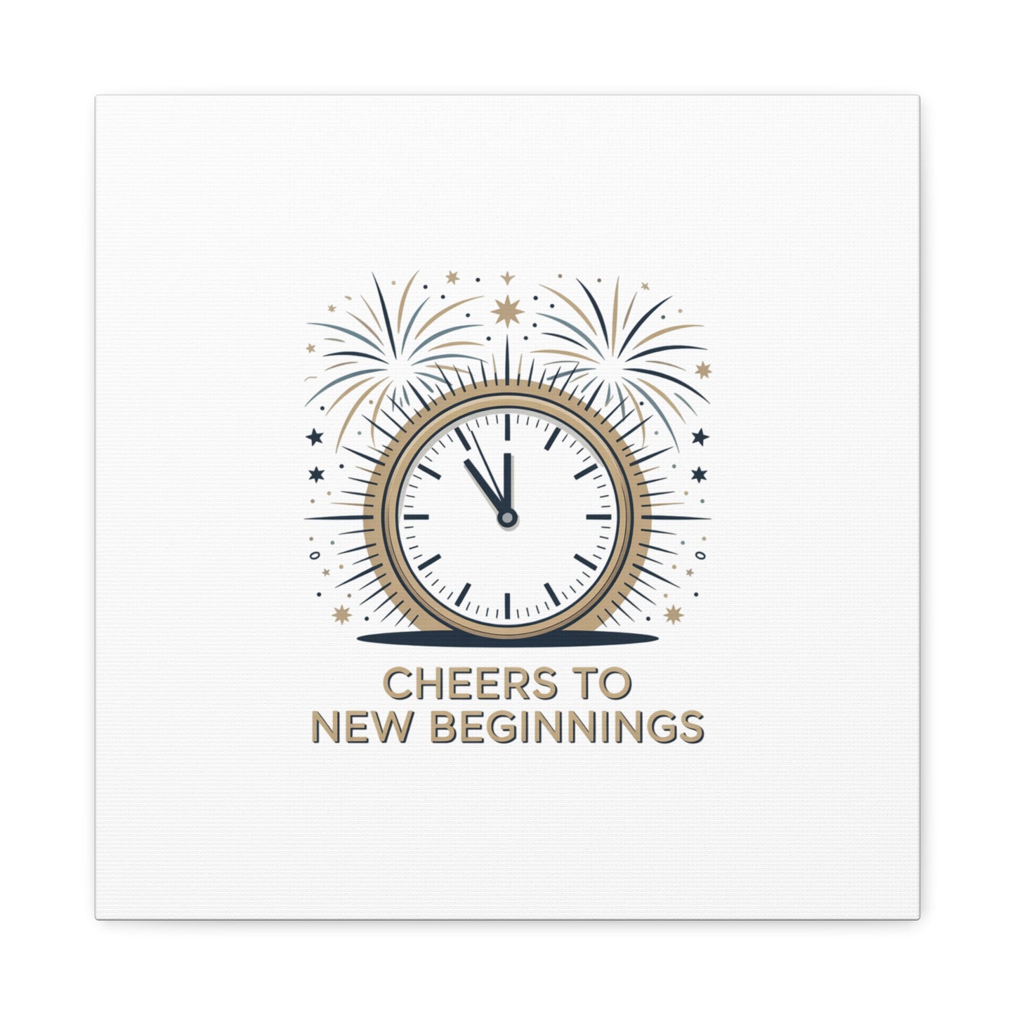 Cheers to New Beginnings Canvas | 2026 goals, new year motivation - Cool Dog Teez LLC