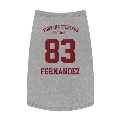 FOHI Steelers Personalized Dog Sports Tank – Custom Sport, First Name & Last Name - Cool Dog Teez LLC