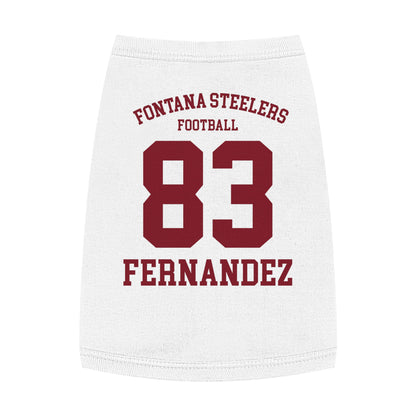 FOHI Steelers Personalized Dog Sports Tank – Custom Sport, First Name & Last Name - Cool Dog Teez LLC