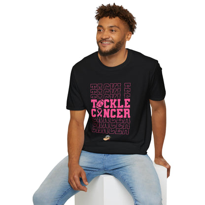 Fohi Tackle Cancer T-Shirt - Pink - Cool Dog Teez LLC