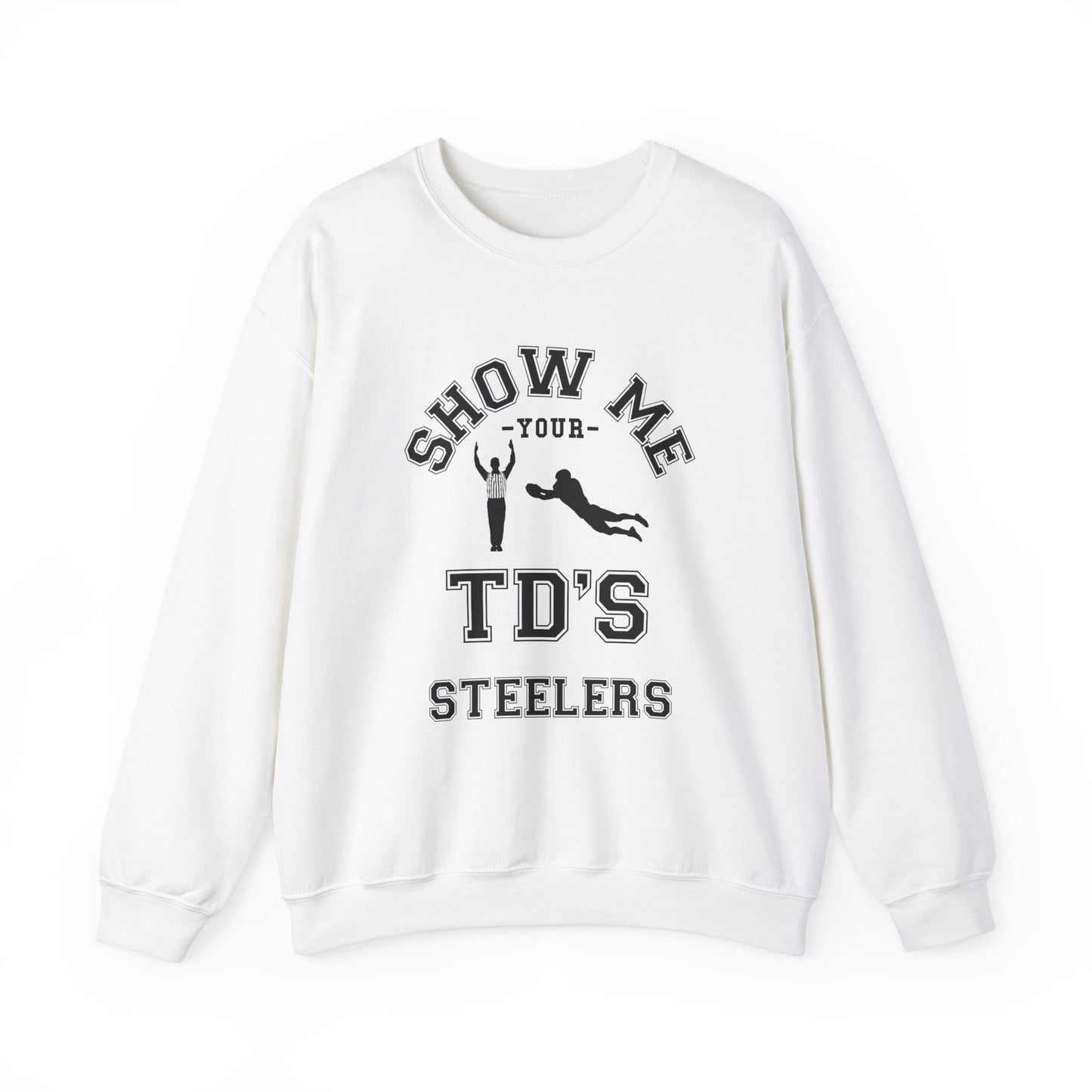 Show Me Your TDs Crewneck Sweatshirt (Black) - Cool Dog Teez LLC