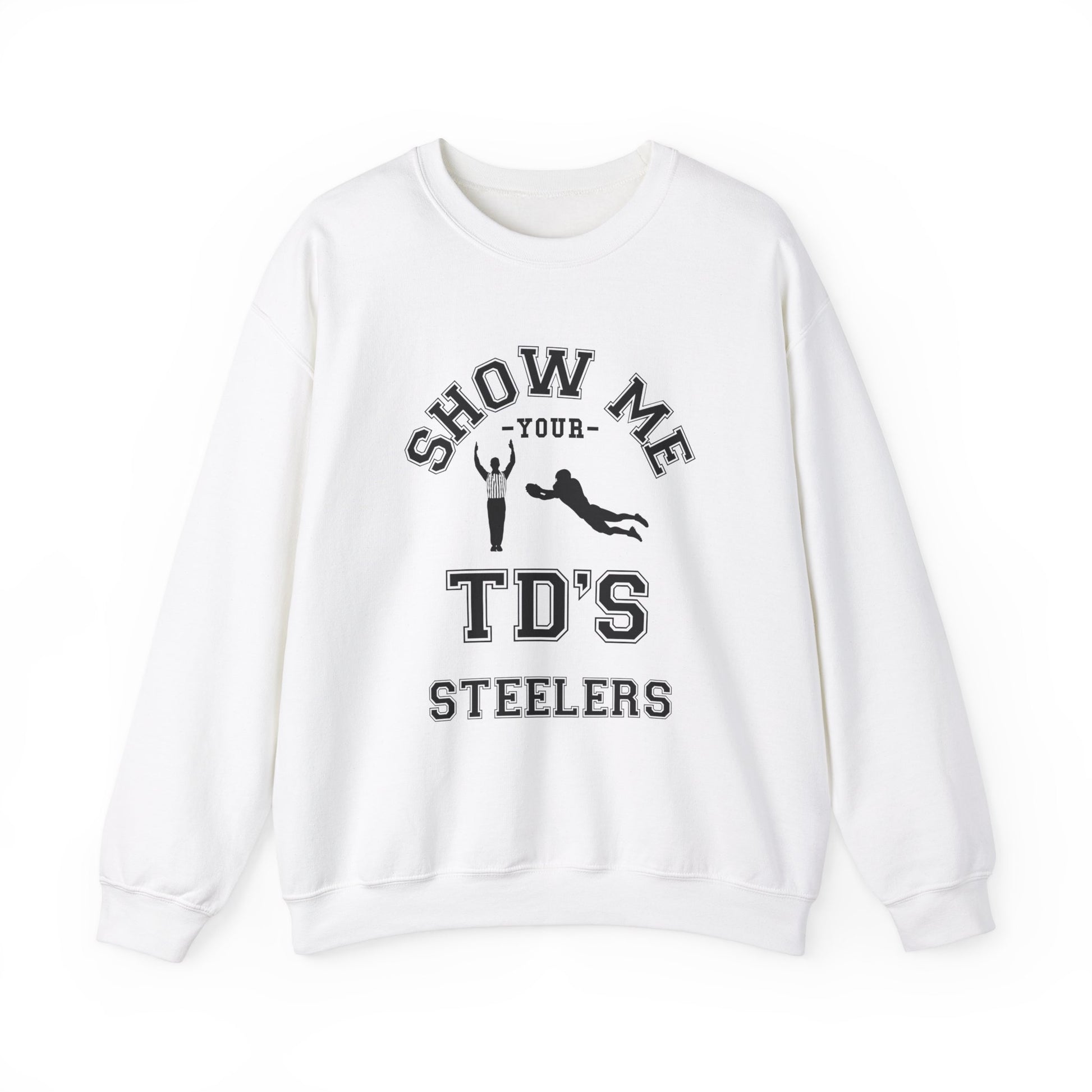 Show Me Your TDs Crewneck Sweatshirt (Black) - Cool Dog Teez LLC