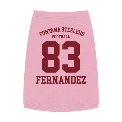 FOHI Steelers Personalized Dog Sports Tank – Custom Sport, First Name & Last Name - Cool Dog Teez LLC