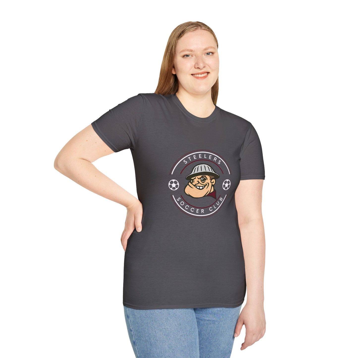 Steelers Soccer Club Vintage Tee – Unisex Softstyle T-Shirt - Cool Dog Teez LLC