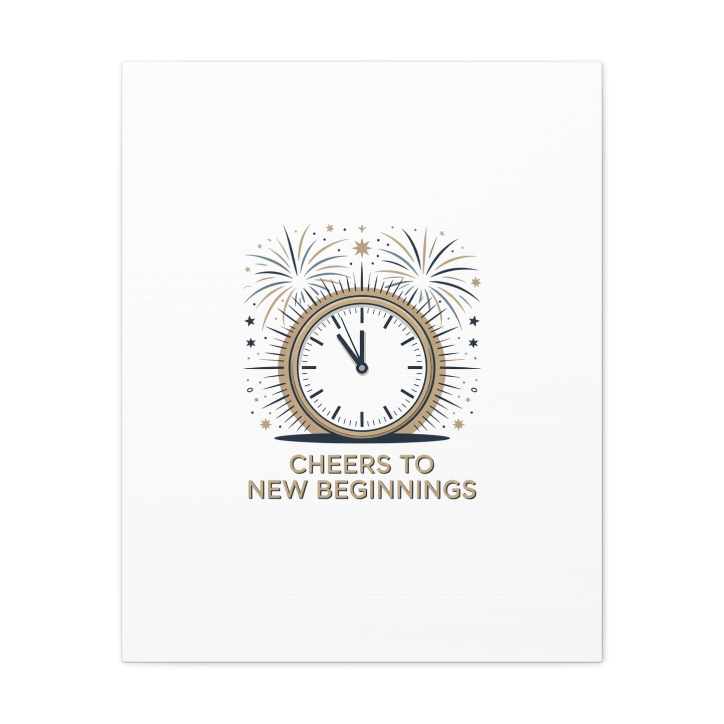 Cheers to New Beginnings Canvas | 2026 goals, new year motivation - Cool Dog Teez LLC