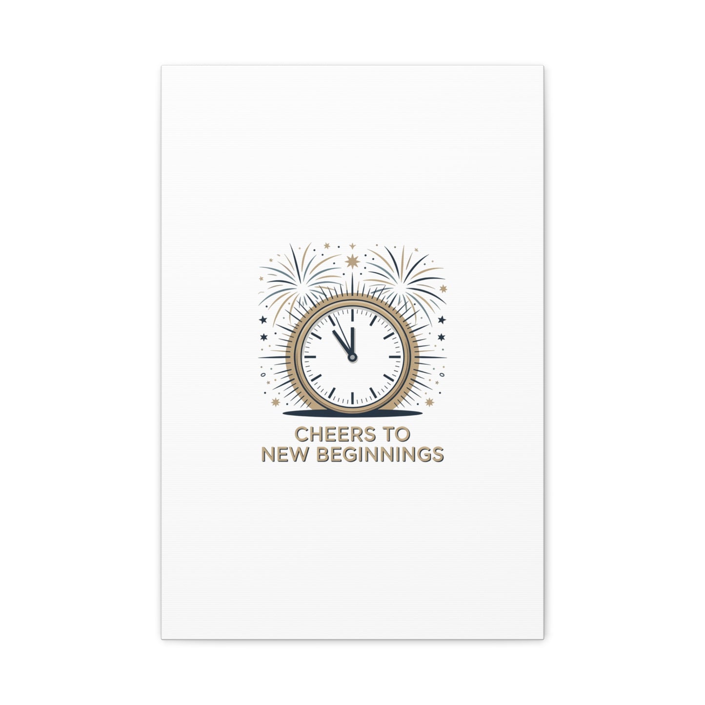 Cheers to New Beginnings Canvas | 2026 goals, new year motivation - Cool Dog Teez LLC