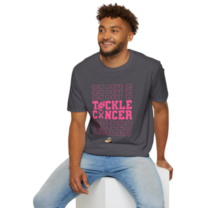 Fohi Tackle Cancer T-Shirt - Pink - Cool Dog Teez LLC
