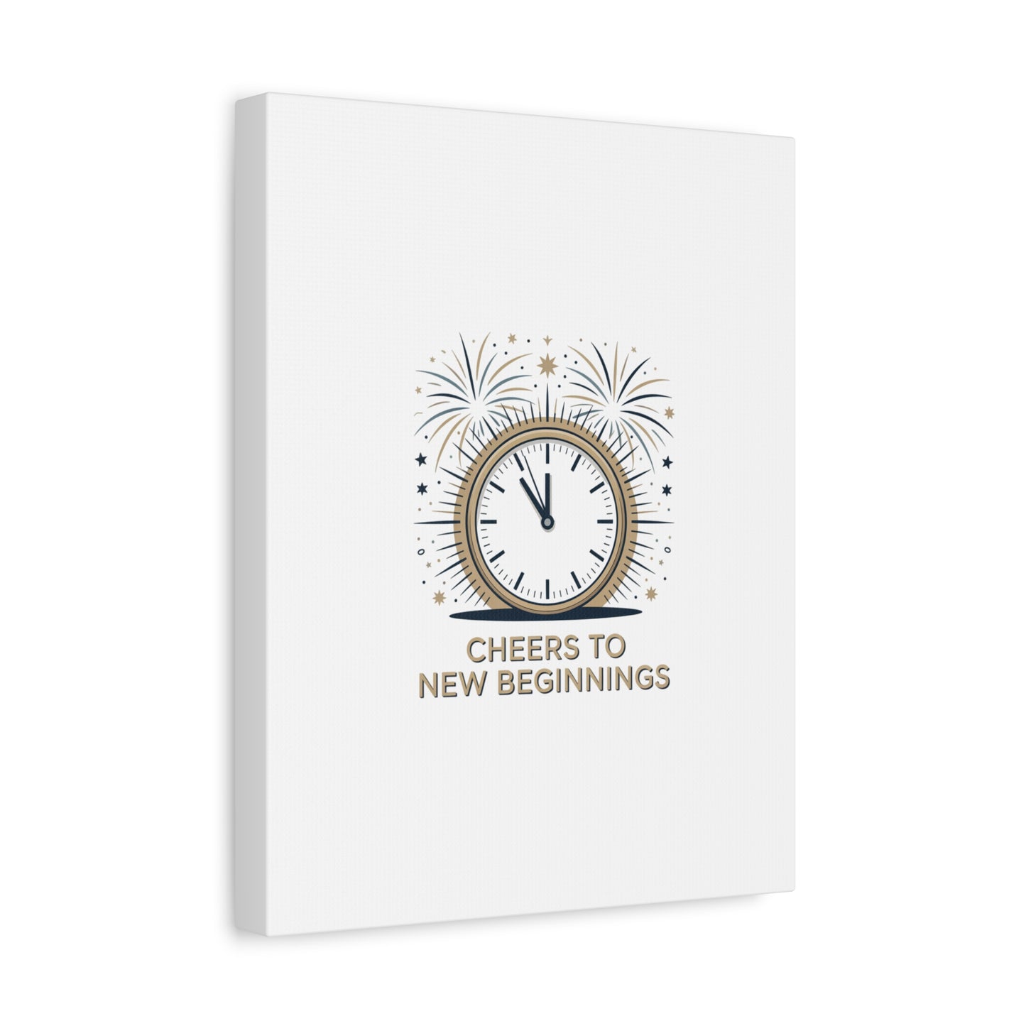 Cheers to New Beginnings Canvas | 2026 goals, new year motivation - Cool Dog Teez LLC