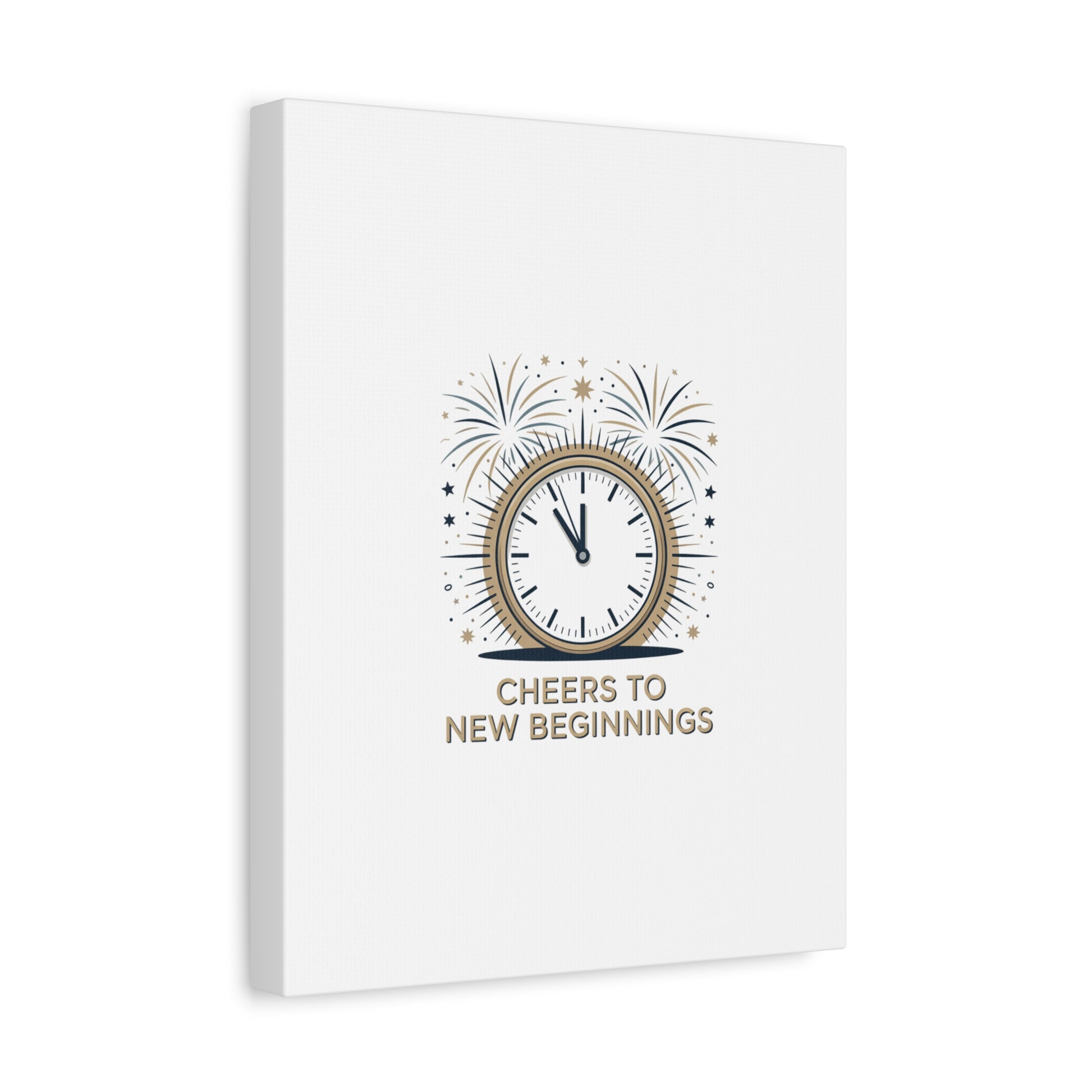 Cheers to New Beginnings Canvas | 2026 goals, new year motivation - Cool Dog Teez LLC