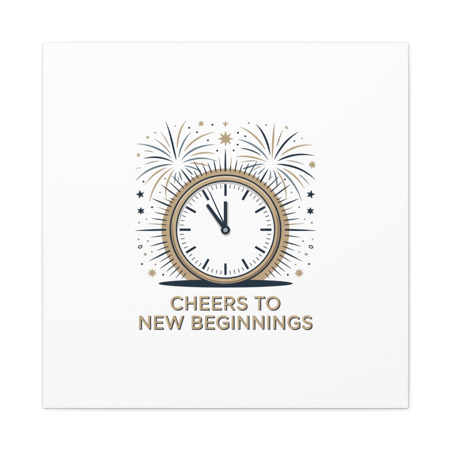 Cheers to New Beginnings Canvas | 2026 goals, new year motivation - Cool Dog Teez LLC