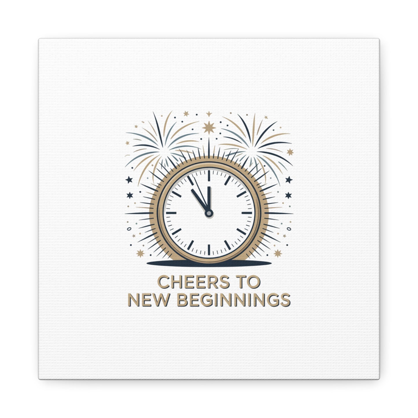 Cheers to New Beginnings Canvas | 2026 goals, new year motivation - Cool Dog Teez LLC