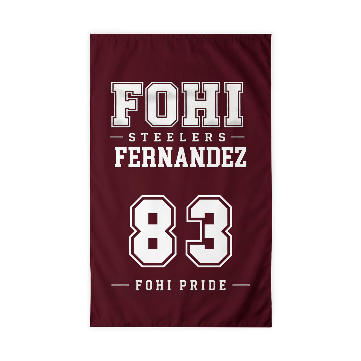 🏈 FOHI Steelers Personalized Player Flag - Cool Dog Teez LLC