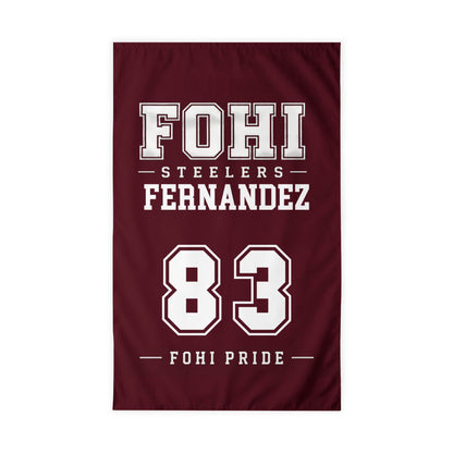 🏈 FOHI Steelers Personalized Player Flag - Cool Dog Teez LLC