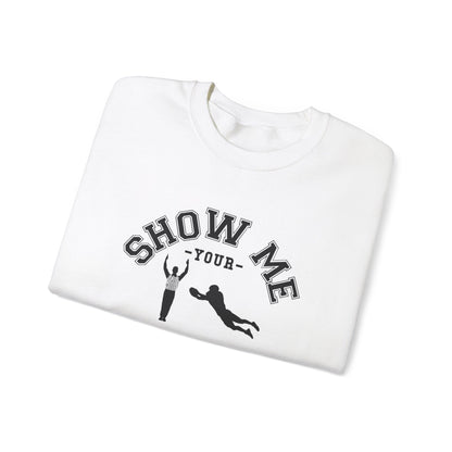 Show Me Your TDs Crewneck Sweatshirt (Black) - Cool Dog Teez LLC