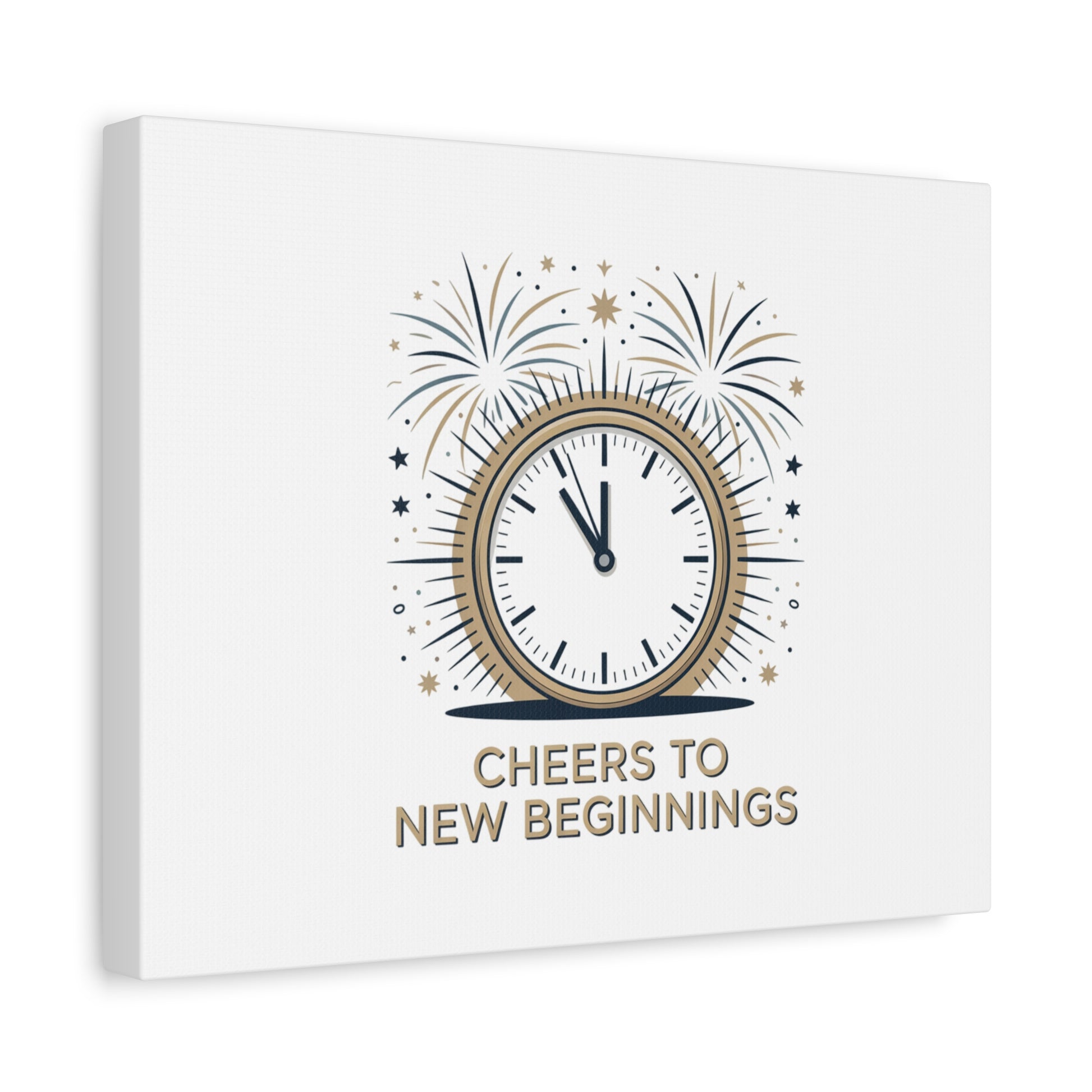 Cheers to New Beginnings Canvas | 2026 goals, new year motivation - Cool Dog Teez LLC
