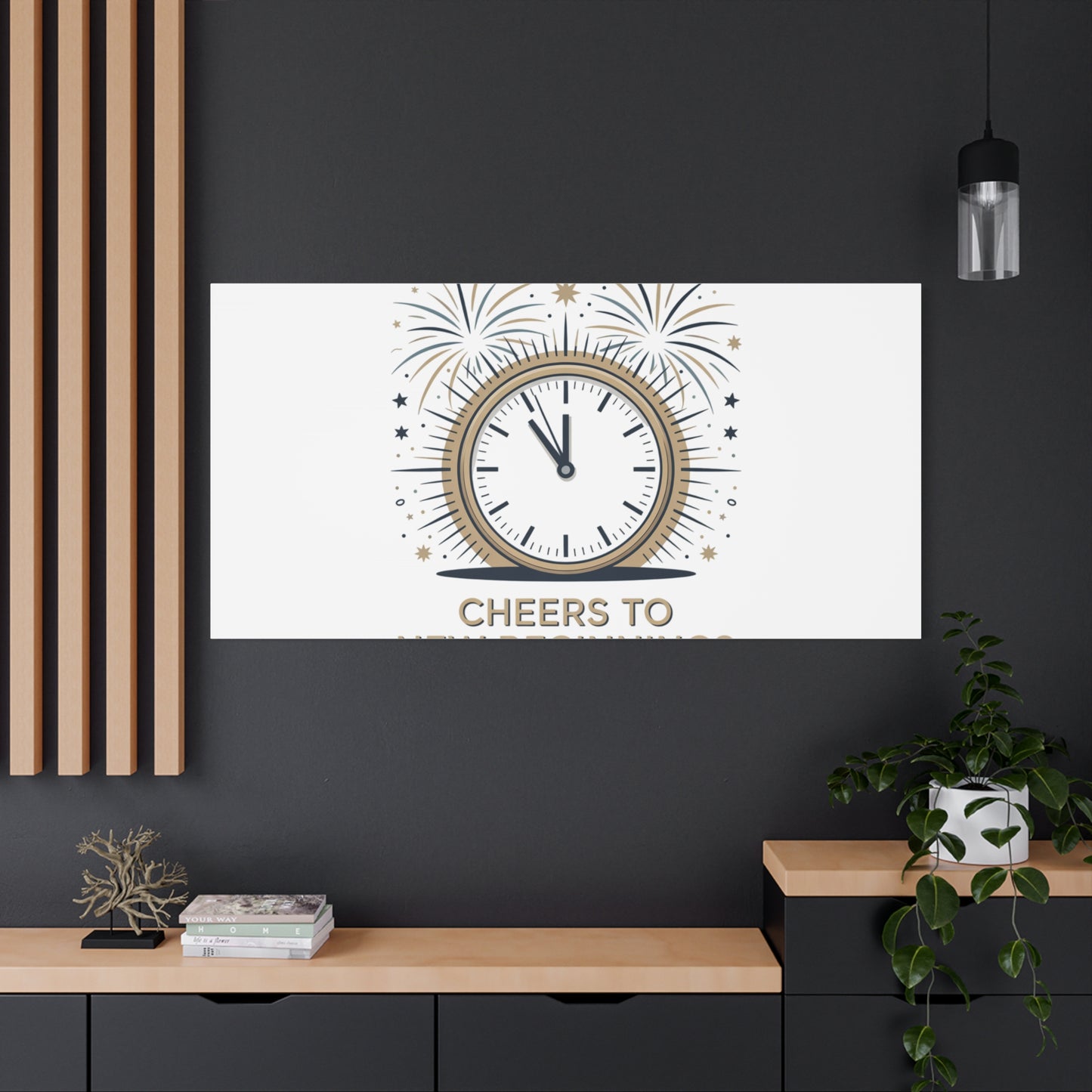 Cheers to New Beginnings Canvas | 2026 goals, new year motivation - Cool Dog Teez LLC