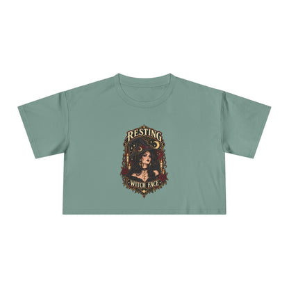 Resting Witch Face Women’s Crop Tee - Cool Dog Teez LLC