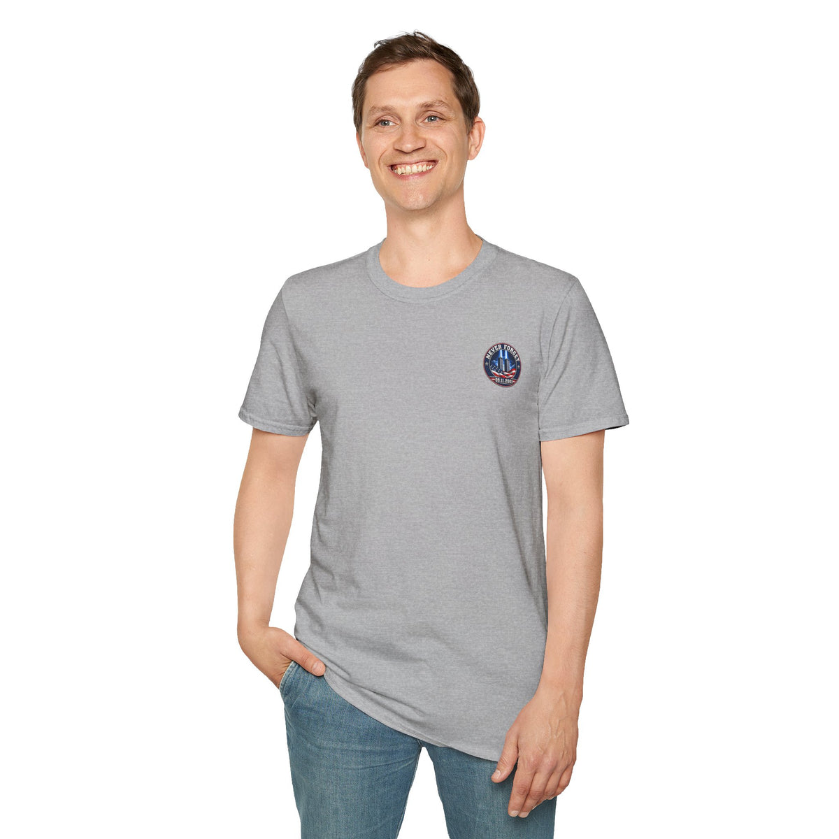 9/11 Never Forget American Flag Memorial Tee - Cool Dog Teez LLC