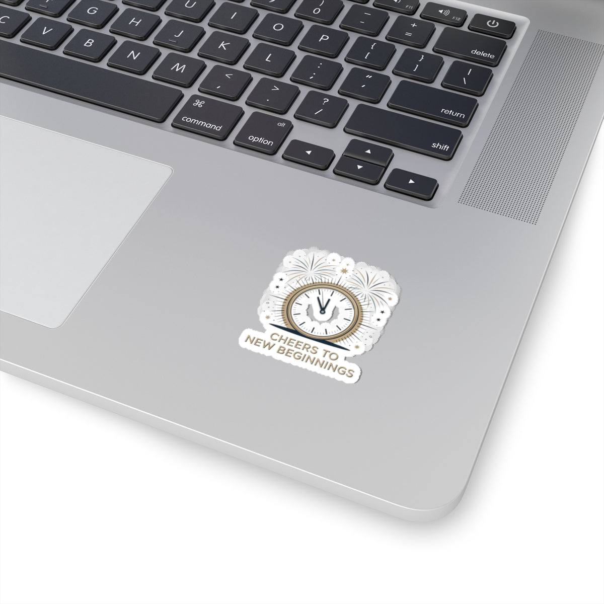 Cheers to New Beginnings Kiss-Cut Stickers | 2026 goals, new year motivation - Cool Dog Teez LLC