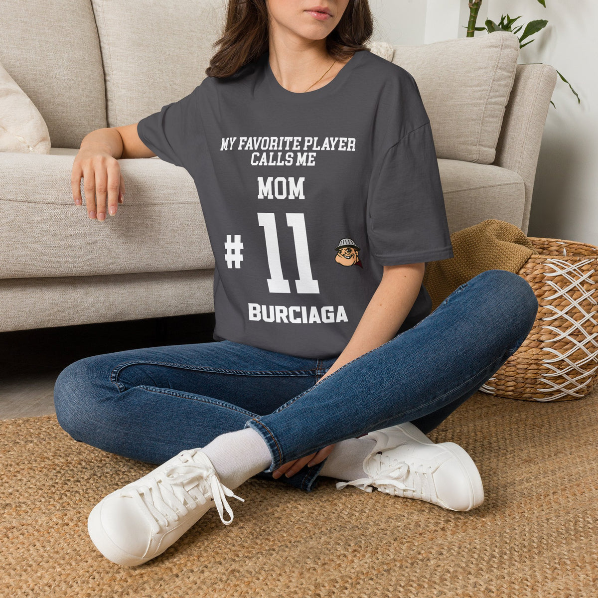 Personalized Football Family T-Shirt – Custom Mom Dad Grandma Player Number & Last Name Tee