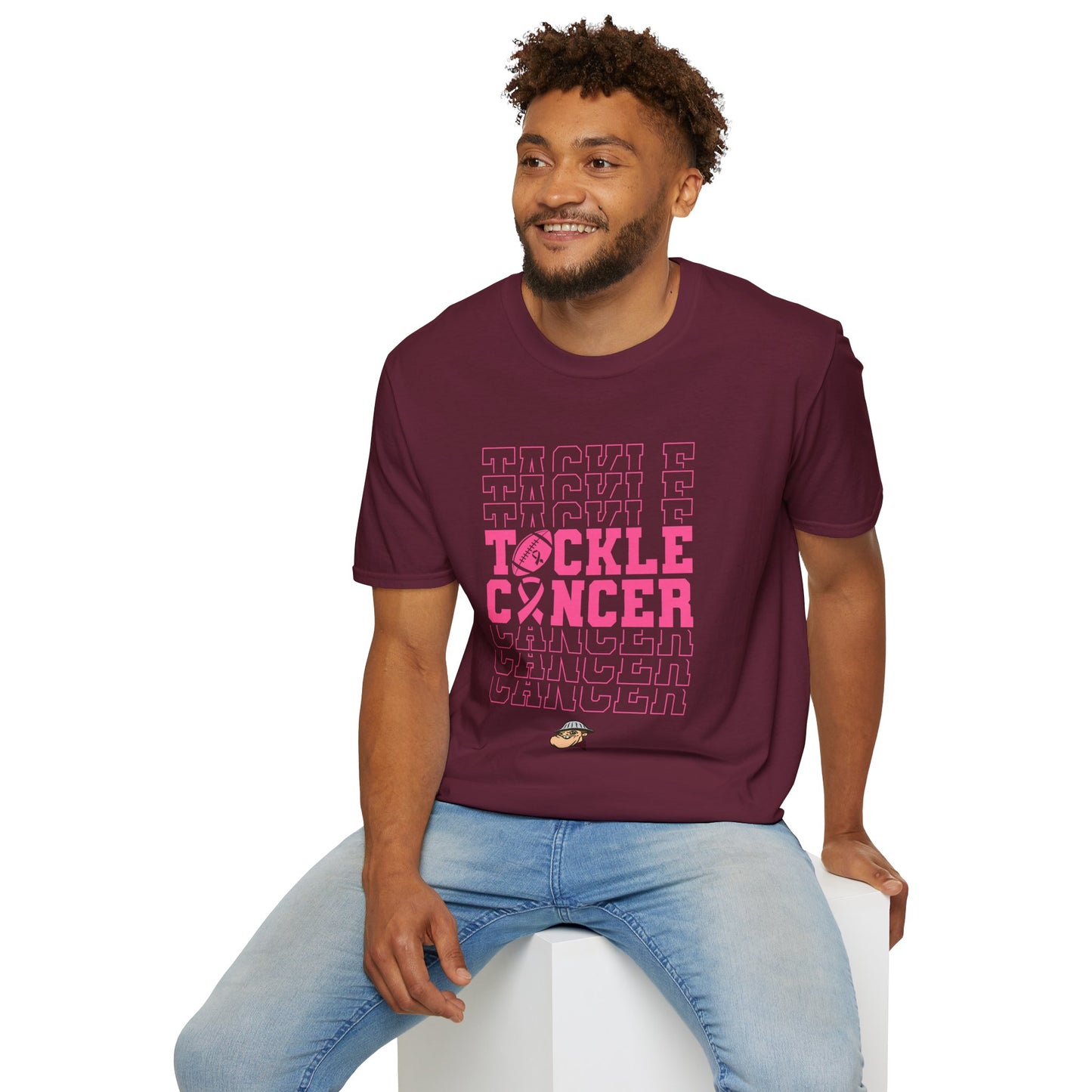 Fohi Tackle Cancer T-Shirt - Pink Font - Cool Dog Teez LLC