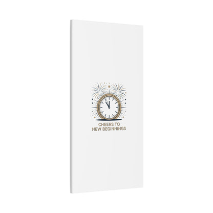 Cheers to New Beginnings Canvas | 2026 goals, new year motivation - Cool Dog Teez LLC