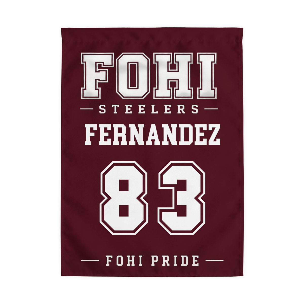 🏈 FOHI Steelers Personalized Player Flag - Cool Dog Teez LLC