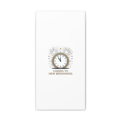 Cheers to New Beginnings Canvas | 2026 goals, new year motivation - Cool Dog Teez LLC