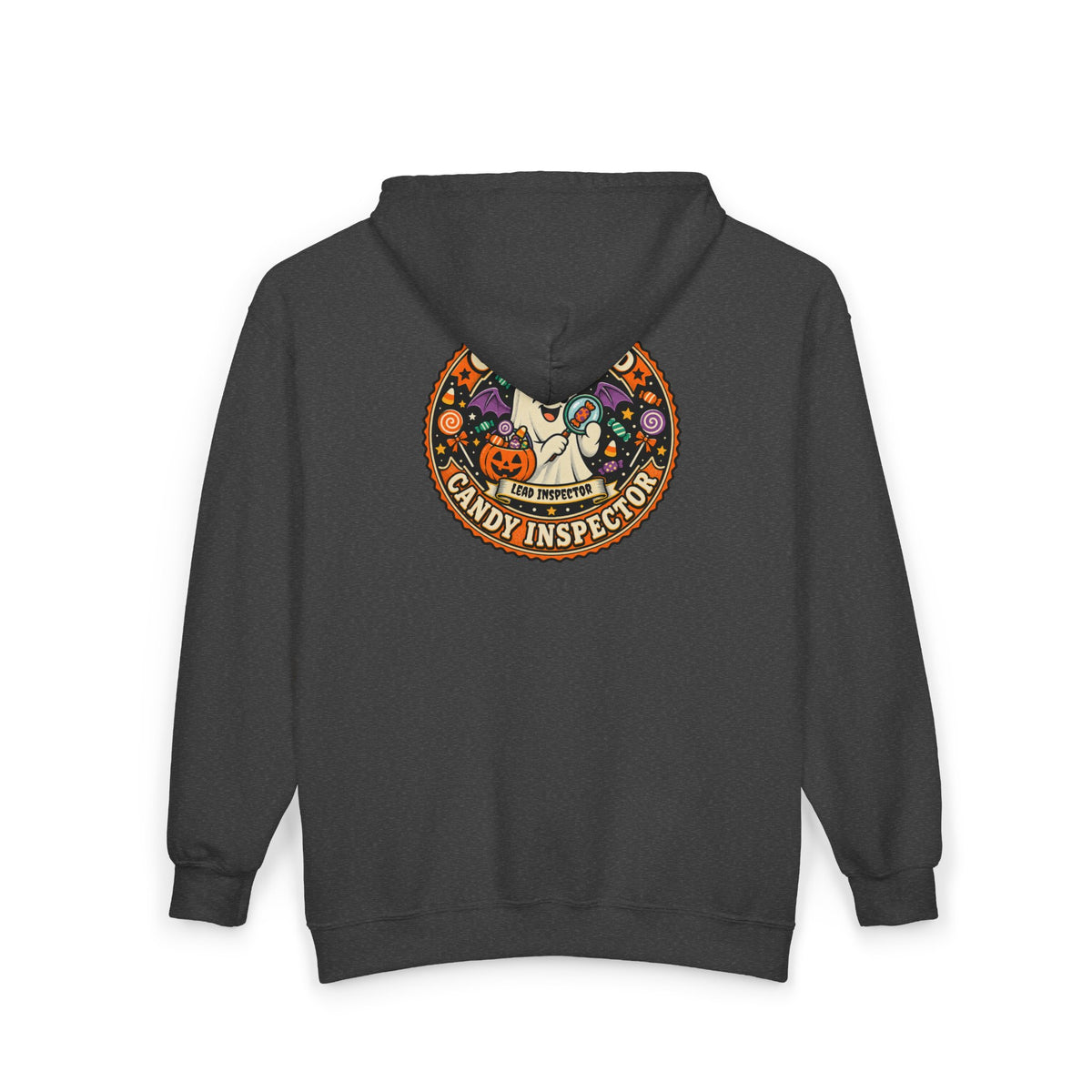 Certified Candy Inspector Zip-Up Hoodie - Cool Dog Teez LLC