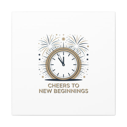Cheers to New Beginnings Canvas | 2026 goals, new year motivation - Cool Dog Teez LLC