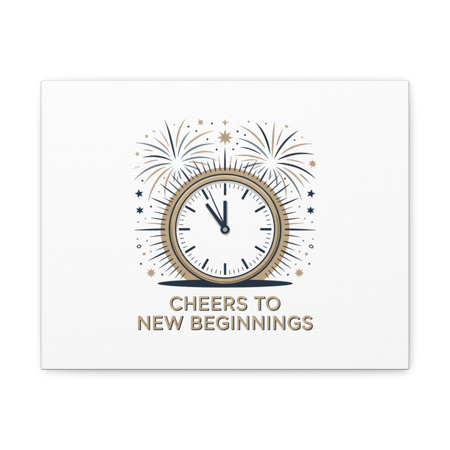 Cheers to New Beginnings Canvas | 2026 goals, new year motivation - Cool Dog Teez LLC