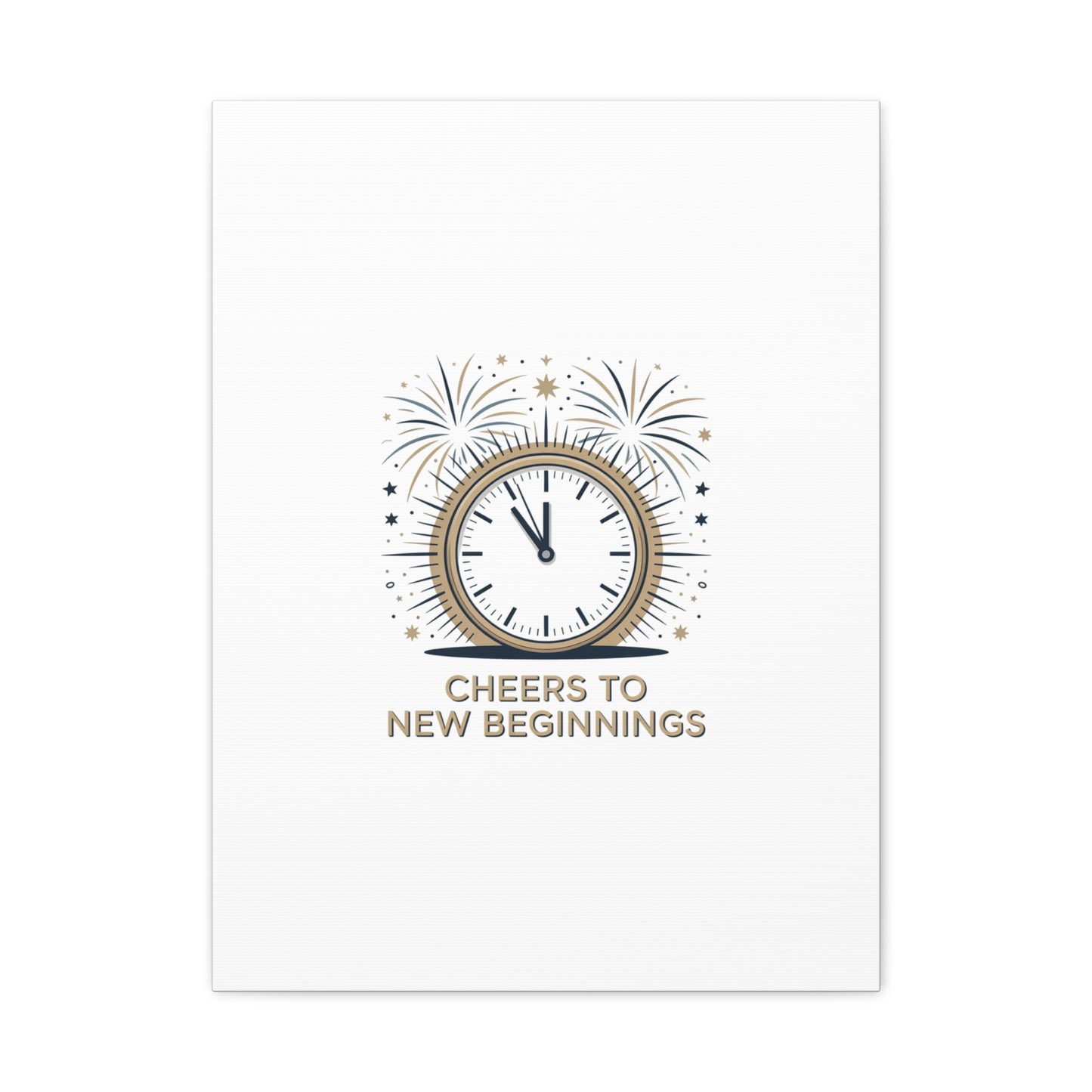 Cheers to New Beginnings Canvas | 2026 goals, new year motivation - Cool Dog Teez LLC